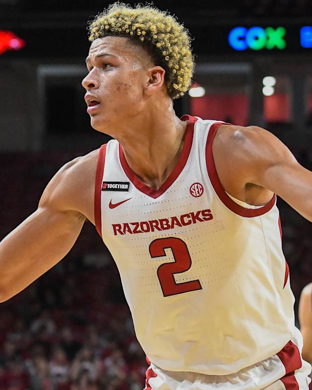 Razorbacks Trevon Brazile against UT-Tyler on Friday night